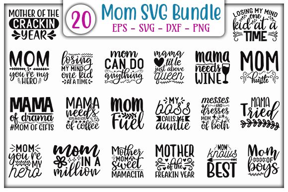Mom Quotes Design Bundle: Graphics and Crafts for Real Projects