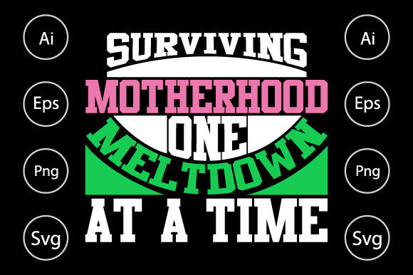 Motherhood Tee Graphics for Crafts & Sales