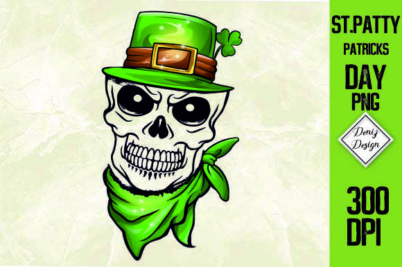 Patricks Day Skull Mom: Graphics for Crafts