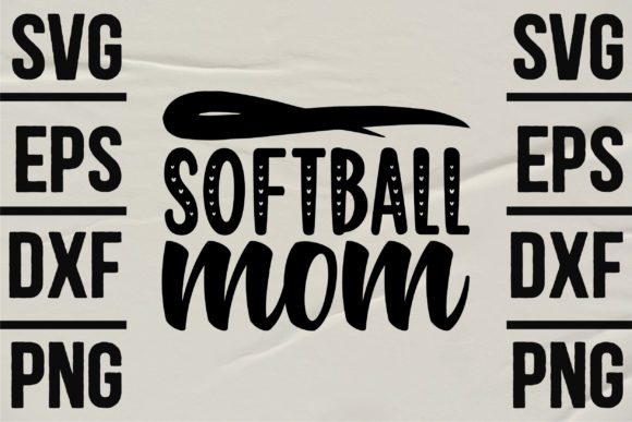 Softball Mom 1: Graphics for Crafts & Branding